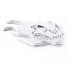 Sticker chrome 3D car logo motif Madface 82x58 mm chrome