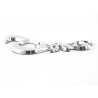 Sticker chrome 3D car logo motif eyes 86x49 mm chrome