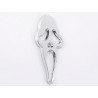 Sticker chrome 3D Car Logo Motif Skull 41x83 mm chrome