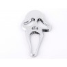 Sticker chrome 3D Car Logo Motif Skull 41x83 mm chrome
