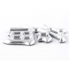 Sticker chrome 3D Car Logo motif Dragon III 49x46 mm chrome