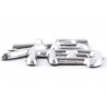 Sticker chrome 3D Car Logo motif Dragon III 49x46 mm chrome