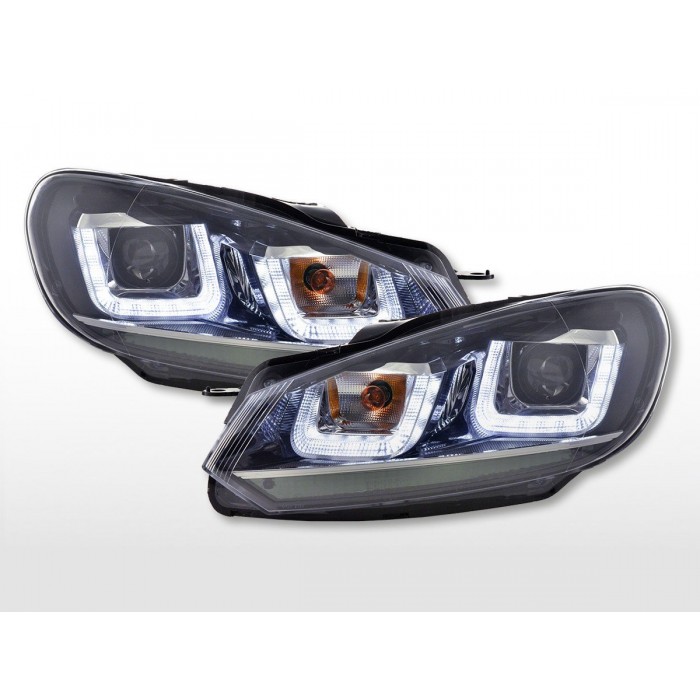 Daylight headlight LED daytime running lights VW Golf 6 08 12 black