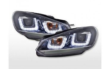 Daylight headlight LED daytime running lights VW Golf 6 08 12 black