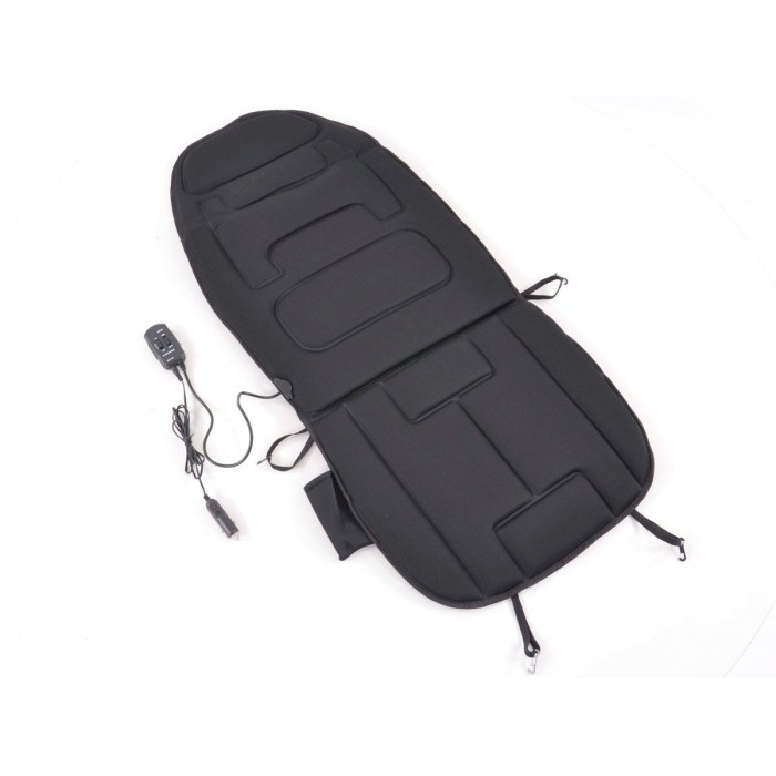 Seat cover with seat heating and massage function black