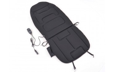 Seat cover with seat heating and massage function black