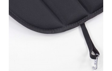 Seat cover with seat heating and massage function black