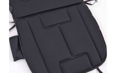 Seat cover with seat heating and massage function black