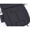 Seat cover with seat heating and massage function black