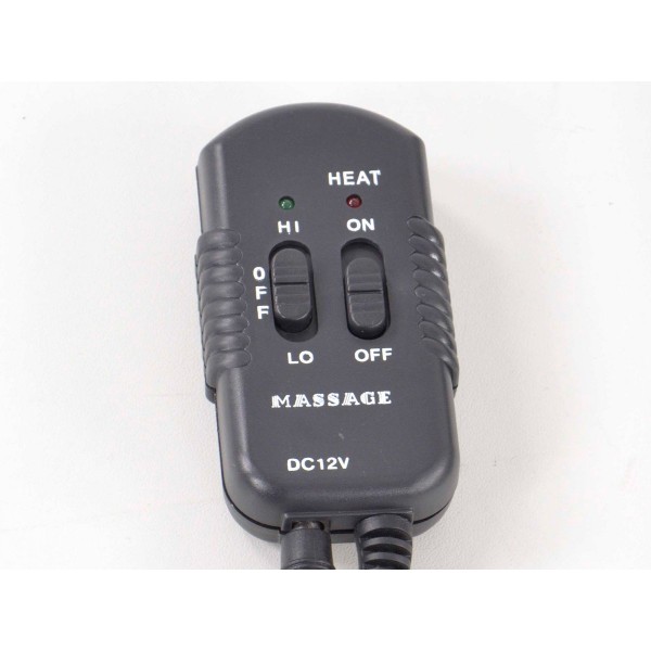 Seat cover with seat heating and massage function black