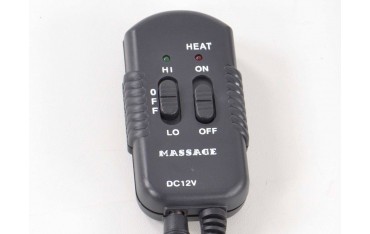 Seat cover with seat heating and massage function black