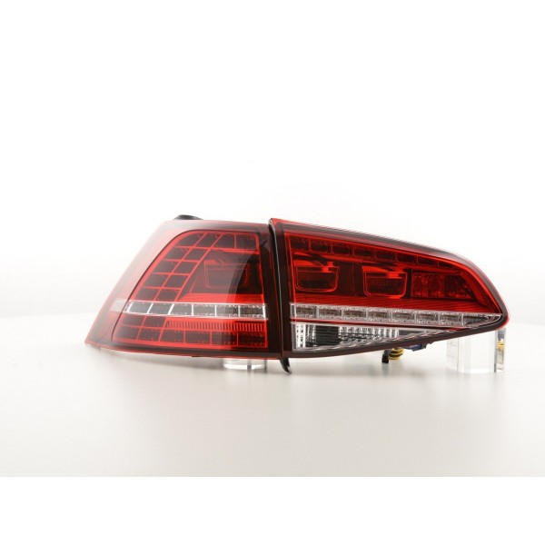 LED taillights set VW Golf 7 from 2012 red clear