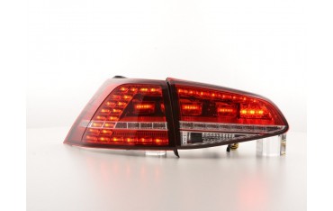 LED taillights set VW Golf 7 from 2012 red clear