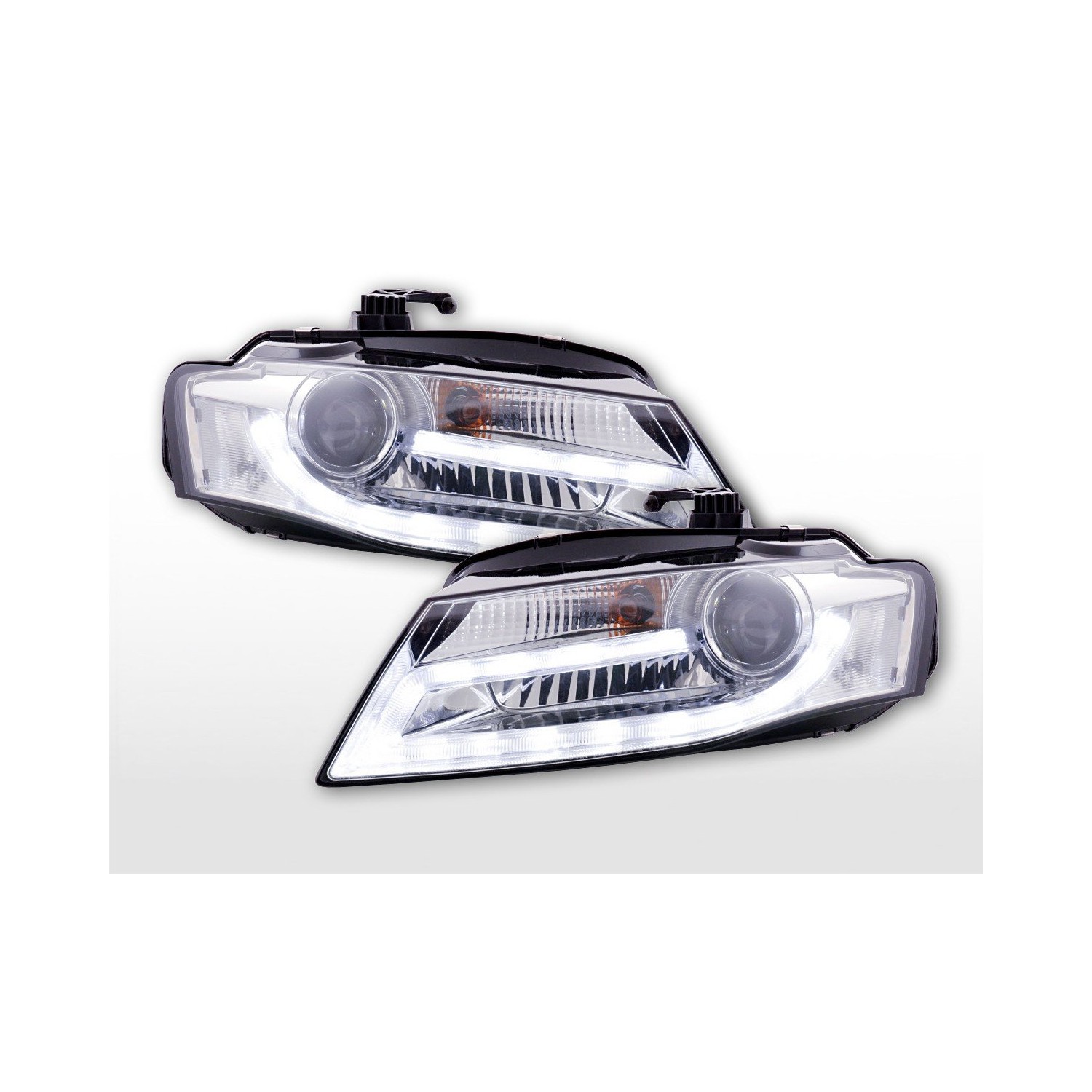 Daylight headlight LED daytime running lights Audi A4 from 2008 chrome