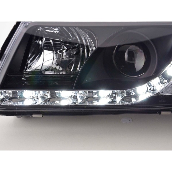 Daylight headlight LED daytime running lights Audi A3 type 8L 96 00 black