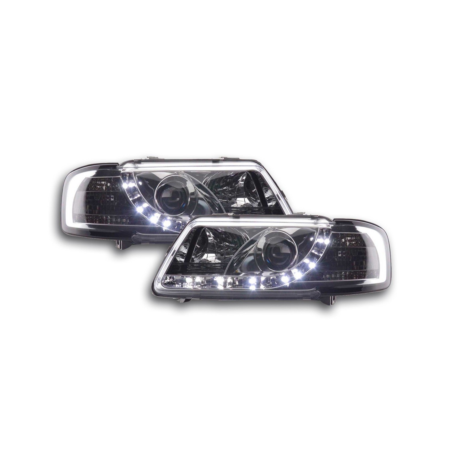 Daylight headlight LED DRL look Audi A3 type 8L 96 00 chrome