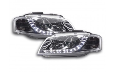 Daylight headlight LED DRL look Audi A3 type 8P 03 07 chrome