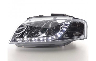 Daylight headlight LED DRL look Audi A3 type 8P 03 07 chrome