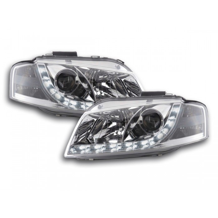 Daylight headlight LED daytime running lights Audi A3 type 8P 03 08 chrome