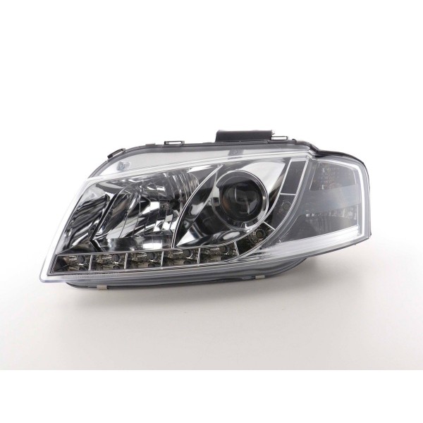Daylight headlight LED daytime running lights Audi A3 type 8P 03 08 chrome