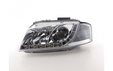 Daylight headlight LED daytime running lights Audi A3 type 8P 03 08 chrome