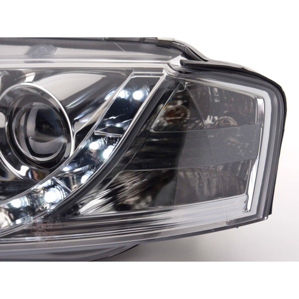 Daylight headlight LED daytime running lights Audi A3 type 8P 03 08 chrome