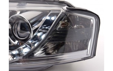 Daylight headlight LED daytime running lights Audi A3 type 8P 03 08 chrome