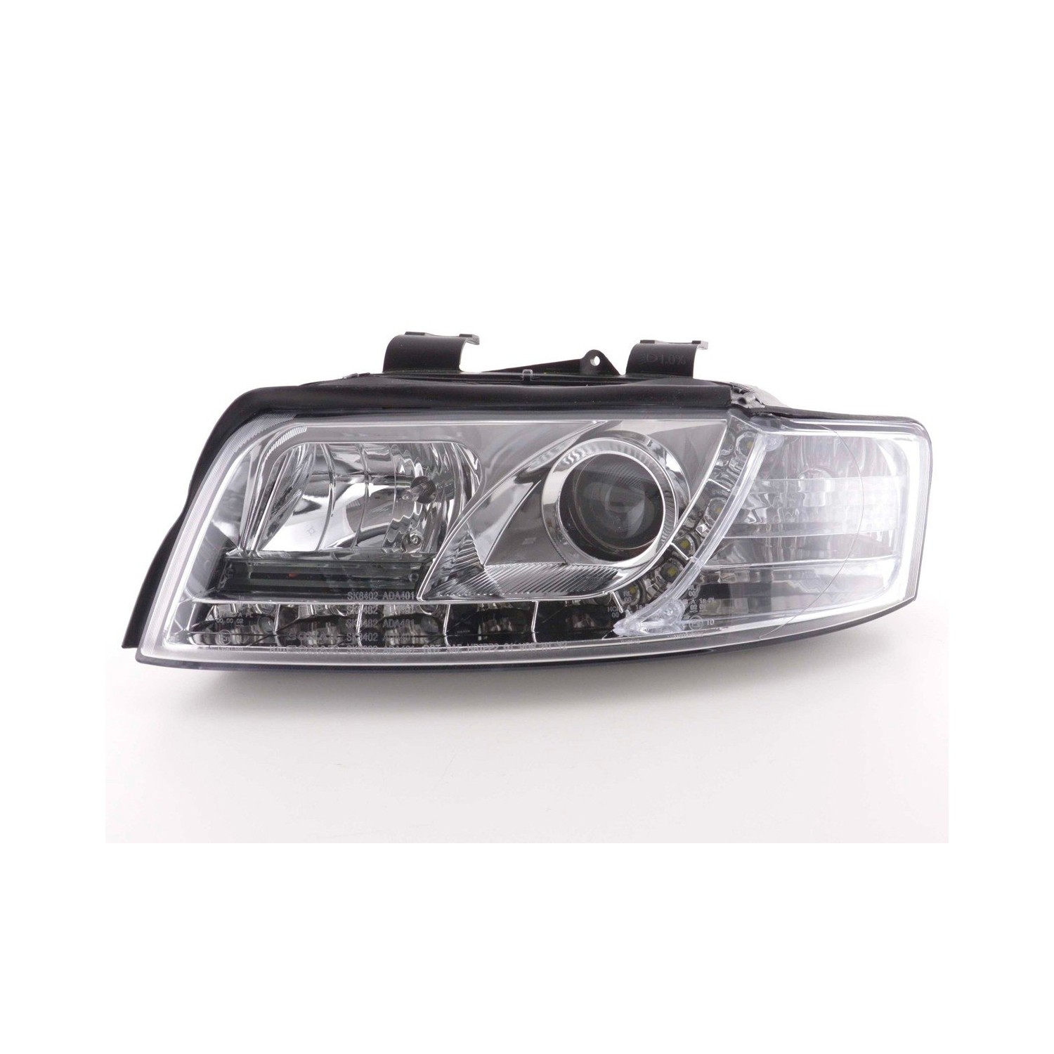 Daylight headlights Audi A4 type 8E 01 04 chrome