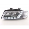 Daylight headlights Audi A4 type 8E 01 04 chrome