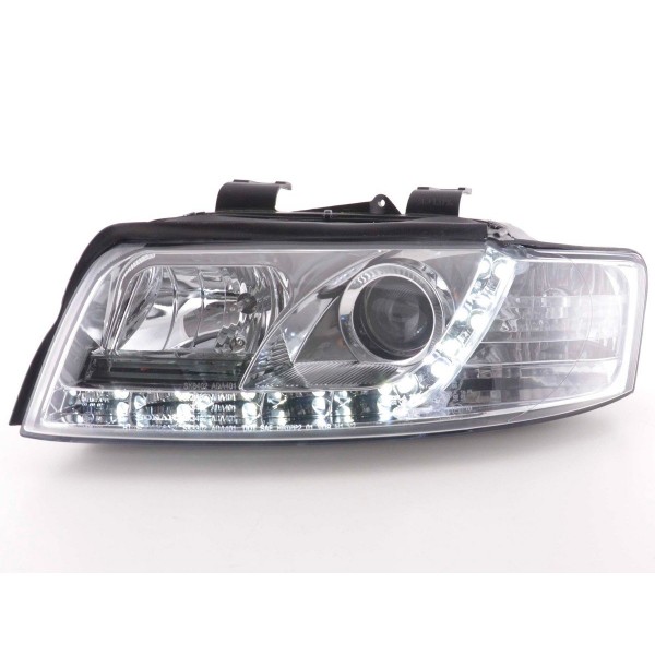 Daylight headlights Audi A4 type 8E 01 04 chrome