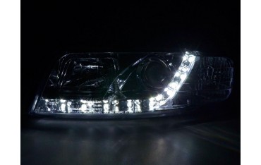 Daylight headlights Audi A4 type 8E 01 04 chrome