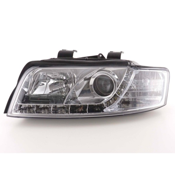 Daylight headlights Audi A4 type 8E 01 04 chrome