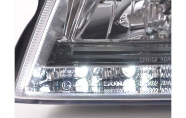 Daylight headlights Audi A4 type 8E 01 04 chrome