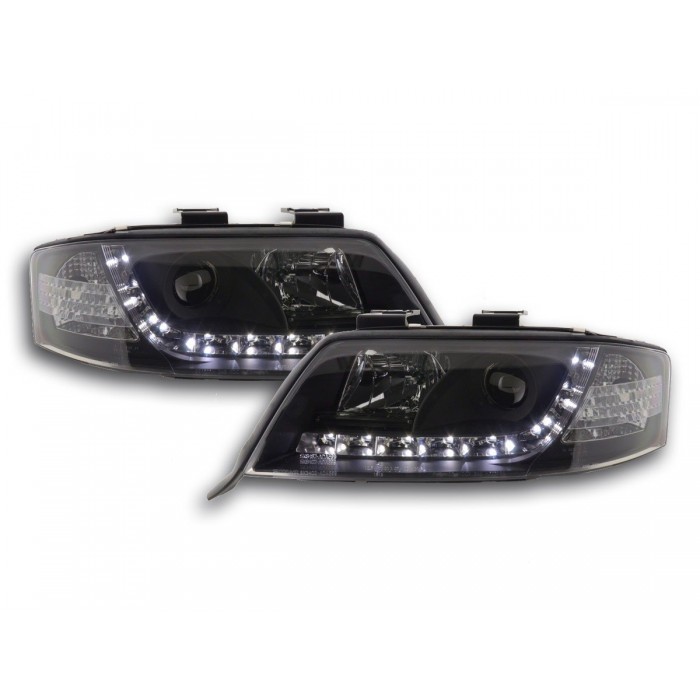 Daylight headlight LED DRL look Audi A6 type 4B 97 01 black