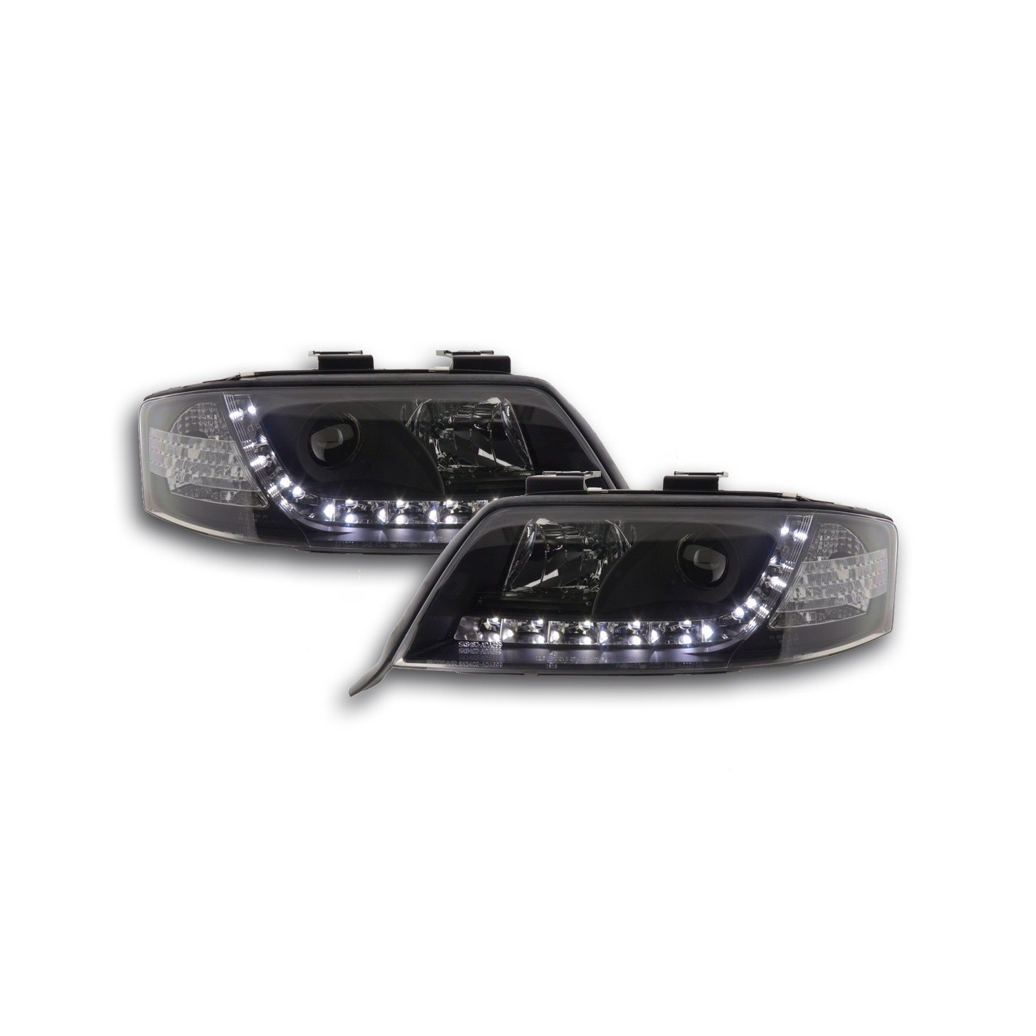 Daylight headlight LED DRL look Audi A6 type 4B 97 01 black