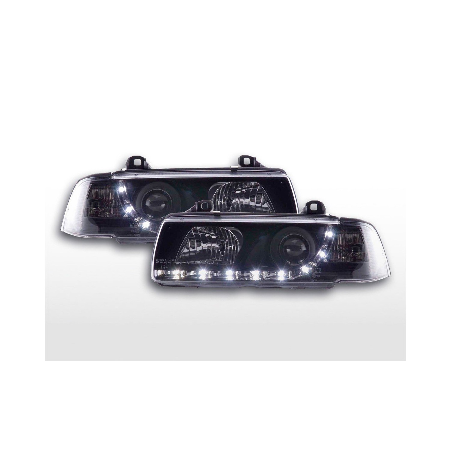 Daylight headlight LED DRL look BMW 3 series Coupe Cabrio type E36 92 98 black