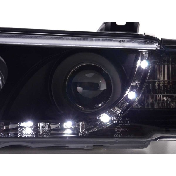 Daylight headlight LED DRL look BMW 3 series Coupe Cabrio type E36 92 98 black