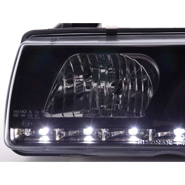 Daylight headlight LED DRL look BMW 3 series Coupe Cabrio type E36 92 98 black