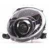 Daylight headlight LED DRL look Fiat 500 07 chrome