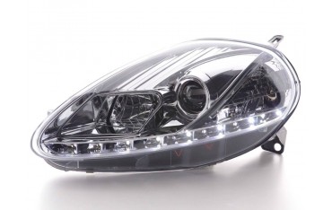 Daylight headlight LED DRL look Fiat Grande Punto type 199 05 08 chrome