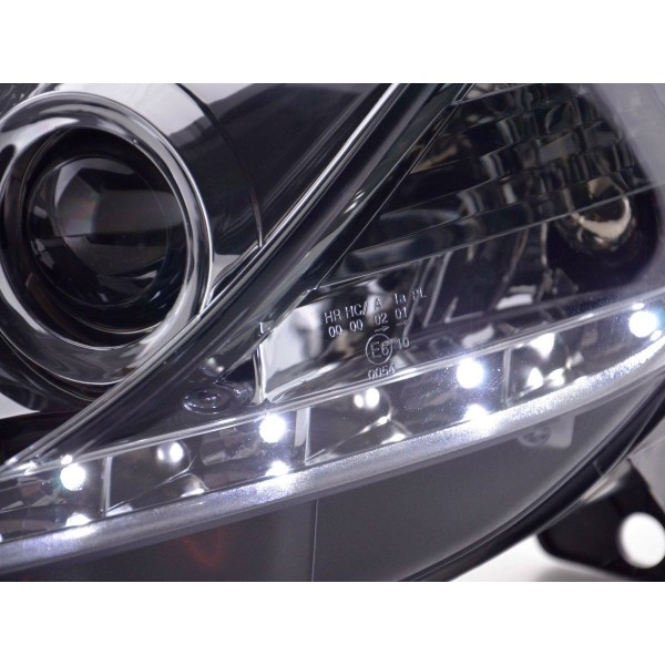 Daylight headlight LED DRL look Fiat Grande Punto type 199 05 08 chrome