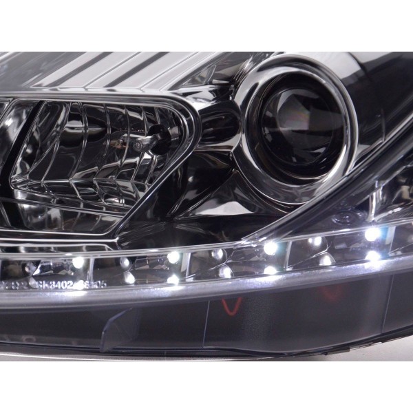 Daylight headlight LED DRL look Fiat Grande Punto type 199 05 08 chrome