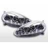 Daylight headlight LED DRL look Fiat Grande Punto type 199 08 chrome