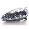 Daylight headlight LED DRL look Fiat Grande Punto type 199 08 chrome