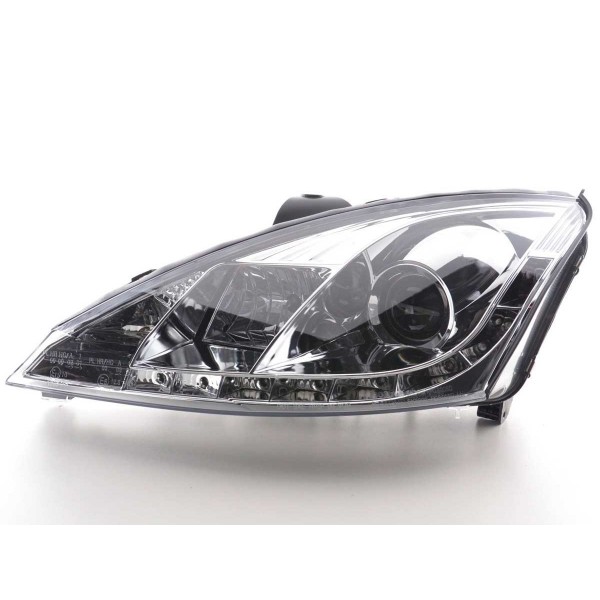 Daylight headlight LED DRL look Ford Focus 3 4 5 door 98 01 chrome