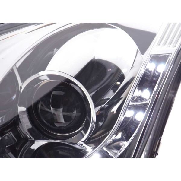 Daylight headlight LED DRL look Ford Focus 3 4 5 door 98 01 chrome