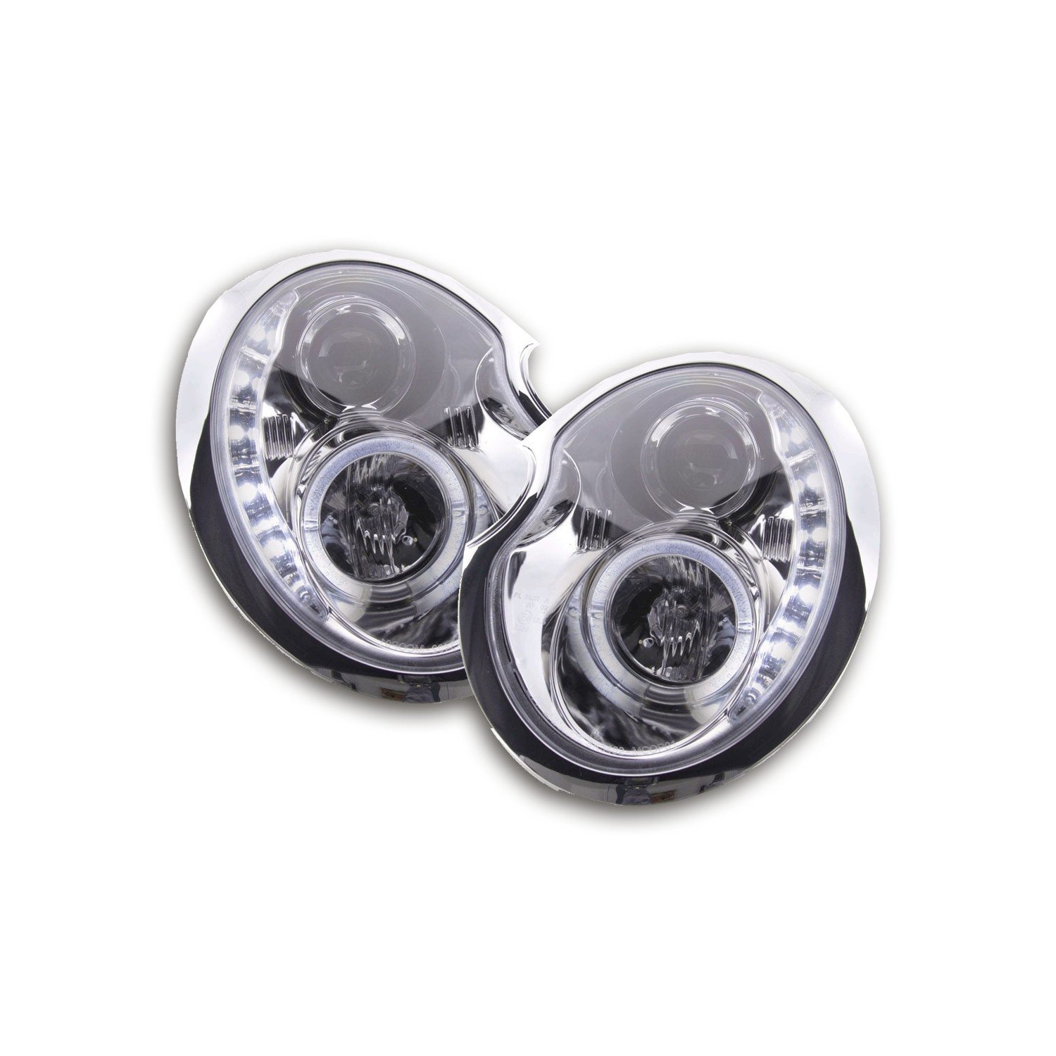 Daylight headlight LED DRL look Mini Cooper type R50 01 06 chrome