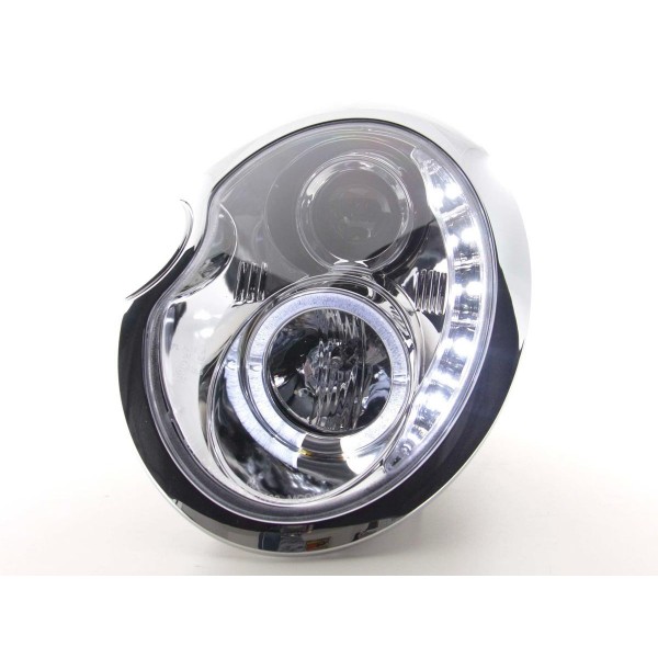 Daylight headlight LED DRL look Mini Cooper type R50 01 06 chrome