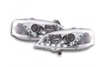 Daylight headlight LED DRL look Opel Astra G 98 03 chrome
