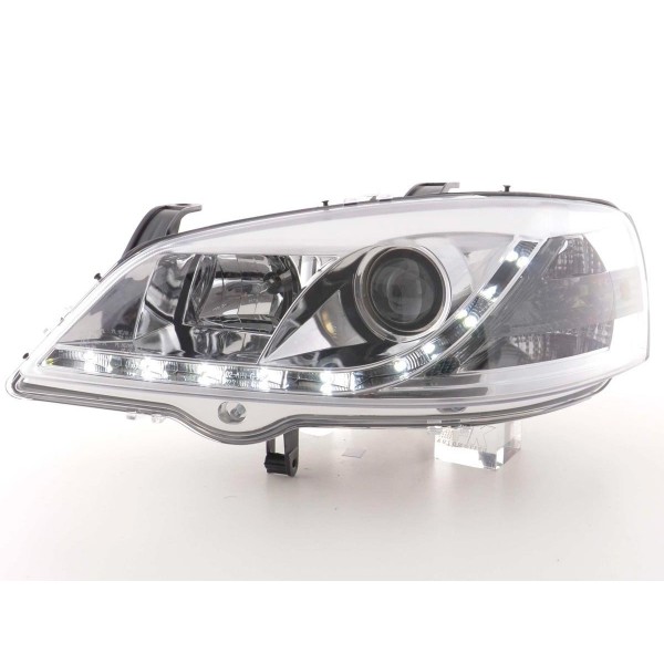 Daylight headlight LED DRL look Opel Astra G 98 03 chrome